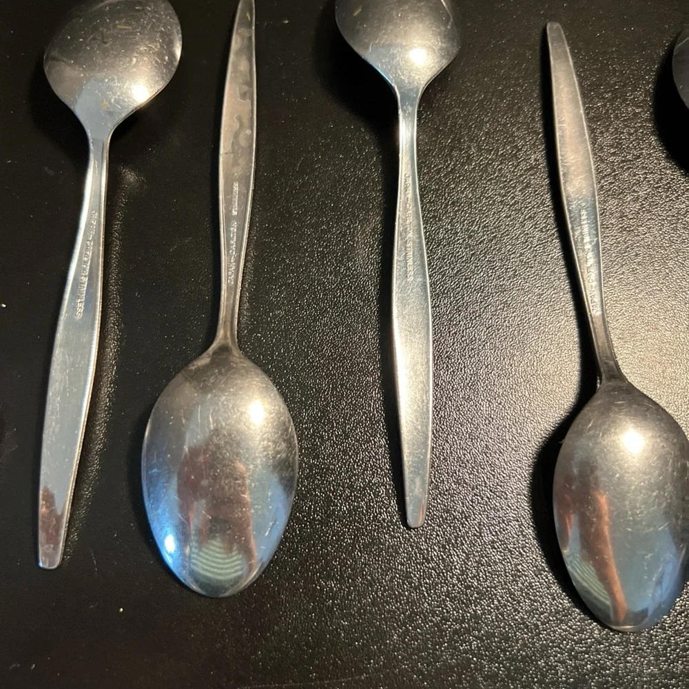 Set of 21 Tea Spoons by Carlton Stainless Japan WOODCREST‎ Flatware 5.5